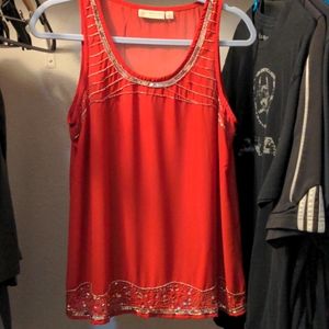 Versona | Red Sparkly Tank Top